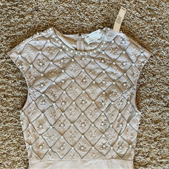 ASOS Pearl Beaded Bridesmaid Dress / Evening Dress / Prom Dress - Picture 4 of 6